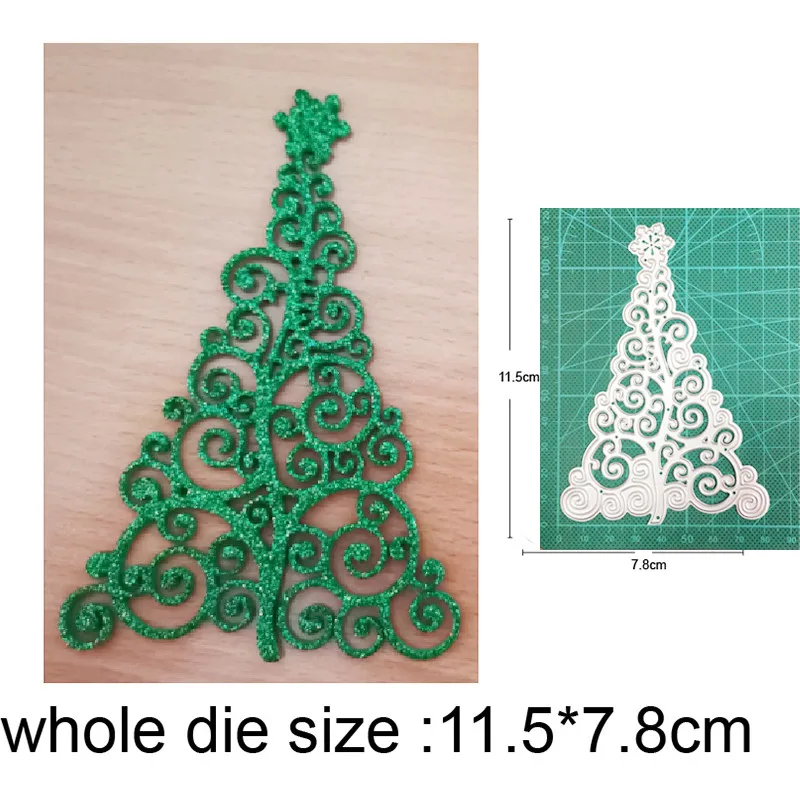

Craft dies metal cutting dies cut die mold decoration Christmas Tree DIY Scrapbooking dies knife mould blade punch stencils dies