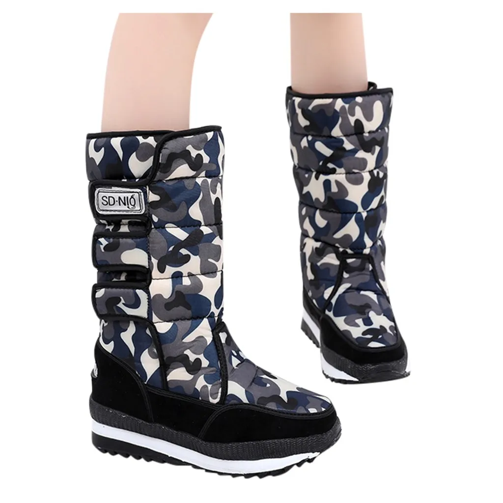 Men's Warm Hook Winter Boots Snow Boots High Tube Waterproof Casual Booties Men Shoes Boots zapatos de hombre