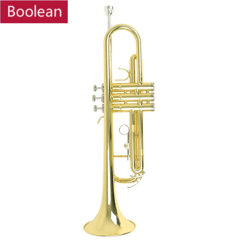 Высококачественная Bb труба B плоская прочная Латунная Труба с мундштуком|Труба| |