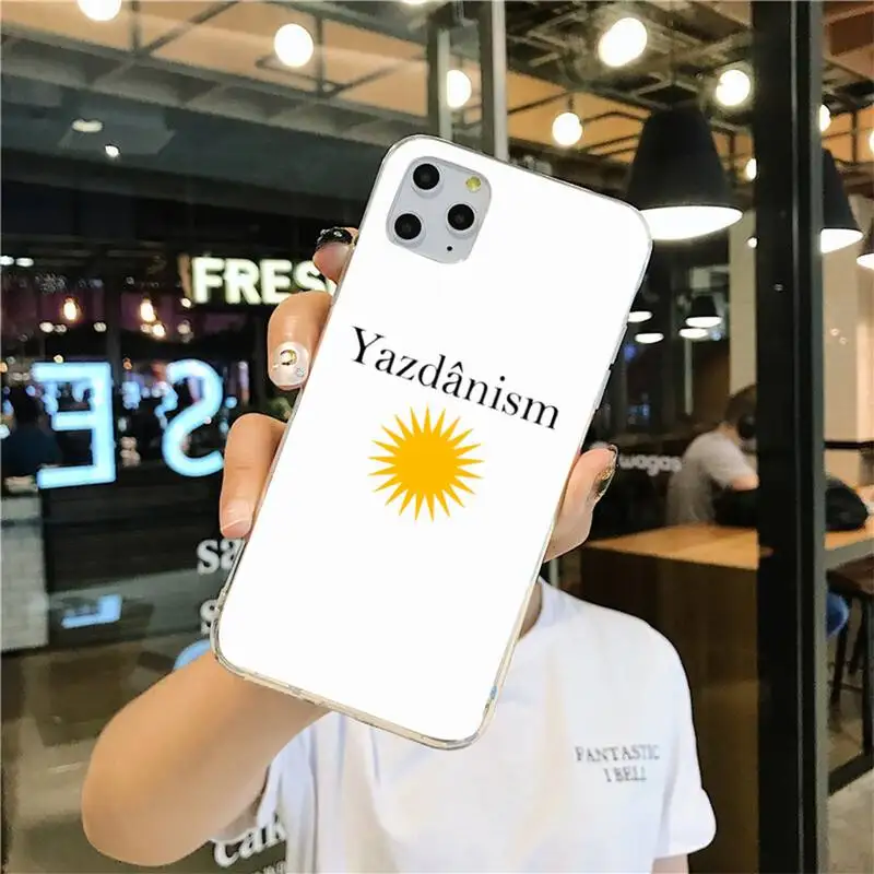 

NBDRUICAI Yazidis Flag Phone Case for iphone 12 pro max 11 pro XS MAX 8 7 6 6S Plus X 5S SE 2020 XR cover