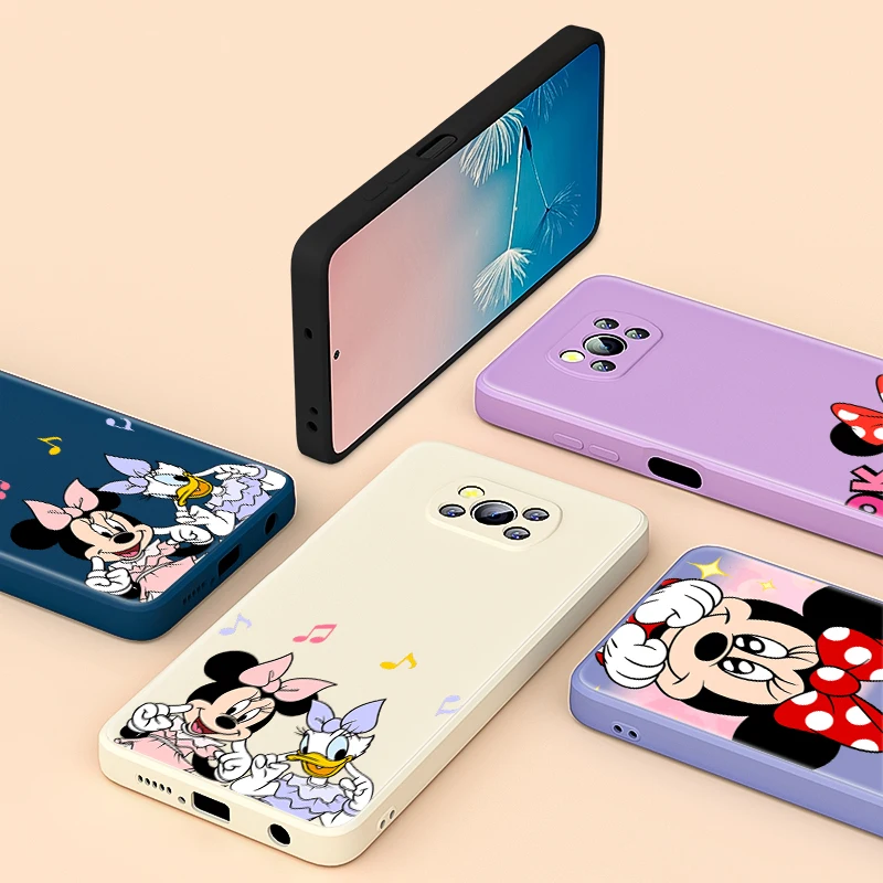 

Love Mickey Mouse For Xiaomi 6 X CC9 E A3 Lite A2 Mix 3 4 Poco X3 NFC X2 M2 C3 M3 Pro F3 GT Liquid Silicone Phone Case