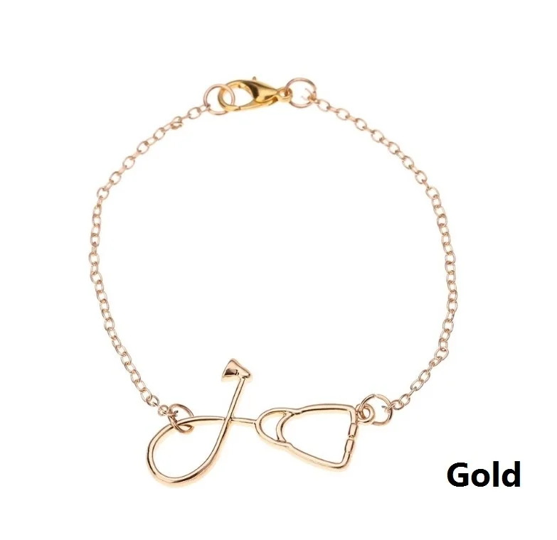 1 шт. простой браслет в виде стетоскопа креативный милый модный для медсестры