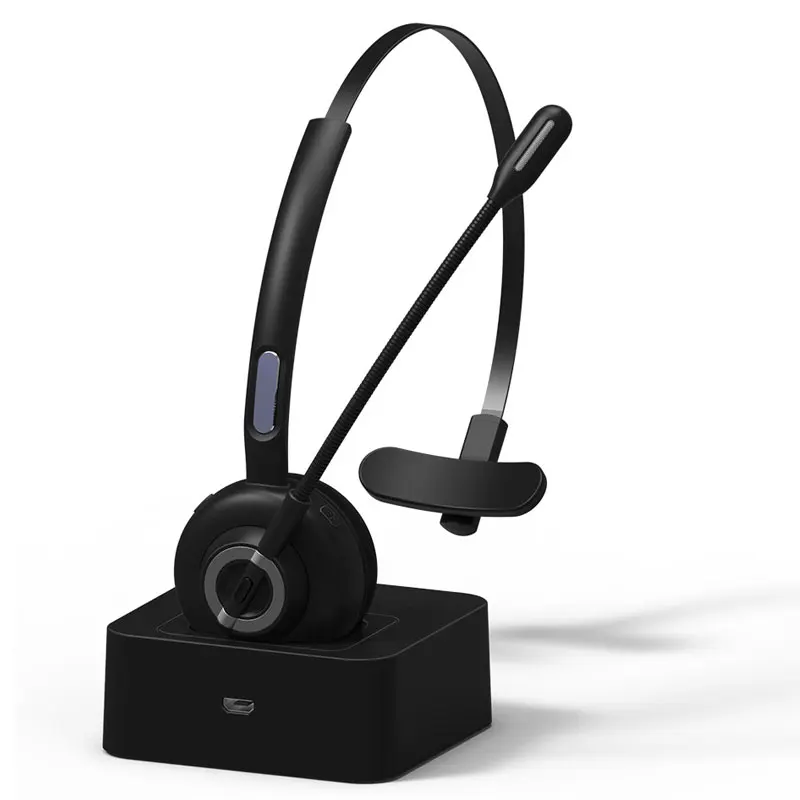 

Call Center Bluetooth Headset Hands-Free Wireless Headphones with Mic Noise Cancelling Skype Headset for Phone PC PK LangsdomH3B