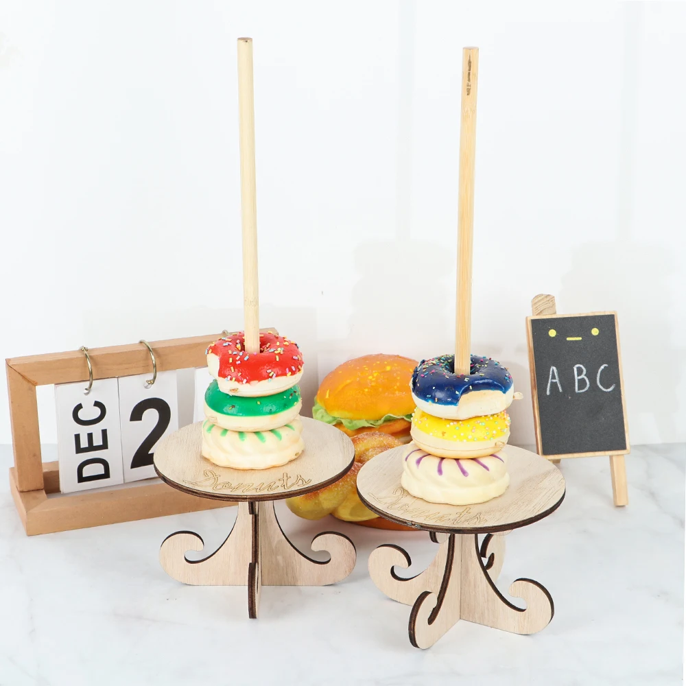 Кухонная деревянная стойка для хранения пончиков подставка настенная декор