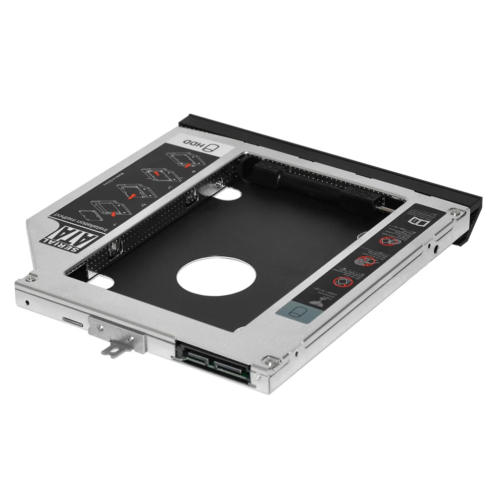 

9.5mm 2nd HDD SSD Caddy for Lenovo Thinkpad L540 L440 E540 E440 Hard Drive Case With bezel