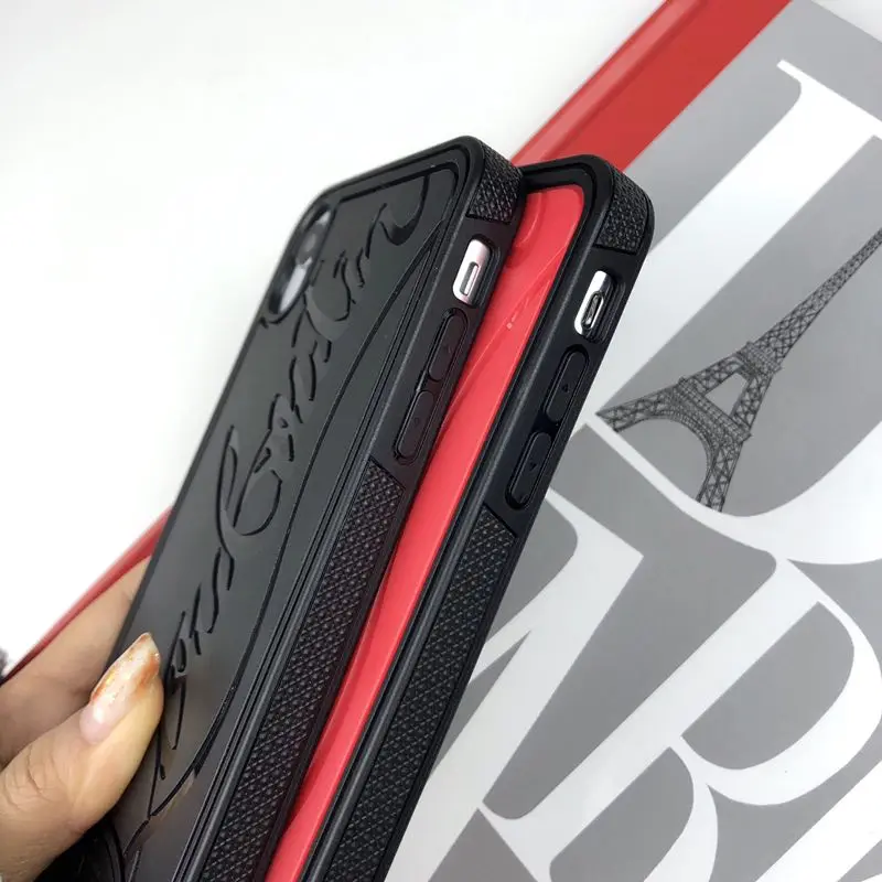 Чехол для iPhone Красный защитный роскошный логотип 6 6s 7 8 Plus 7plus 8puls X XS XR XsMAX 11 11Pro