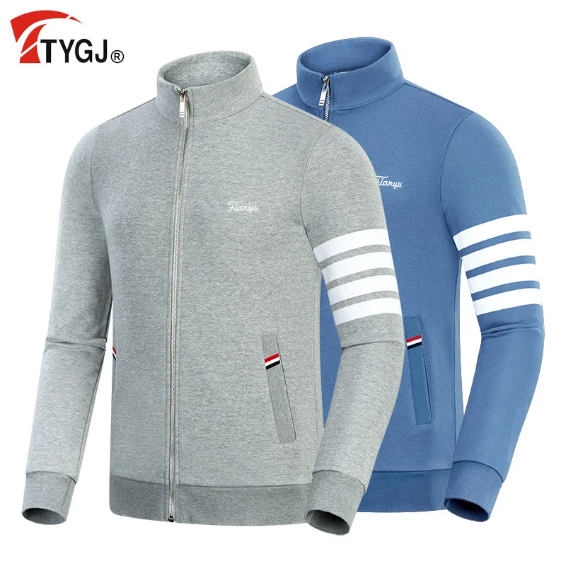

TTYGJ Autumn and Winter New Golf Clothing Cotton Men's Sport Coat Long Sleeve Outdoor Sports Men's Wear