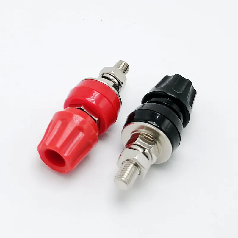M6 Чистая медь 50A/30VAC-60VDC большой ток питания связывающий пост разъем с 4 мм разъем банана 10 шт./лот