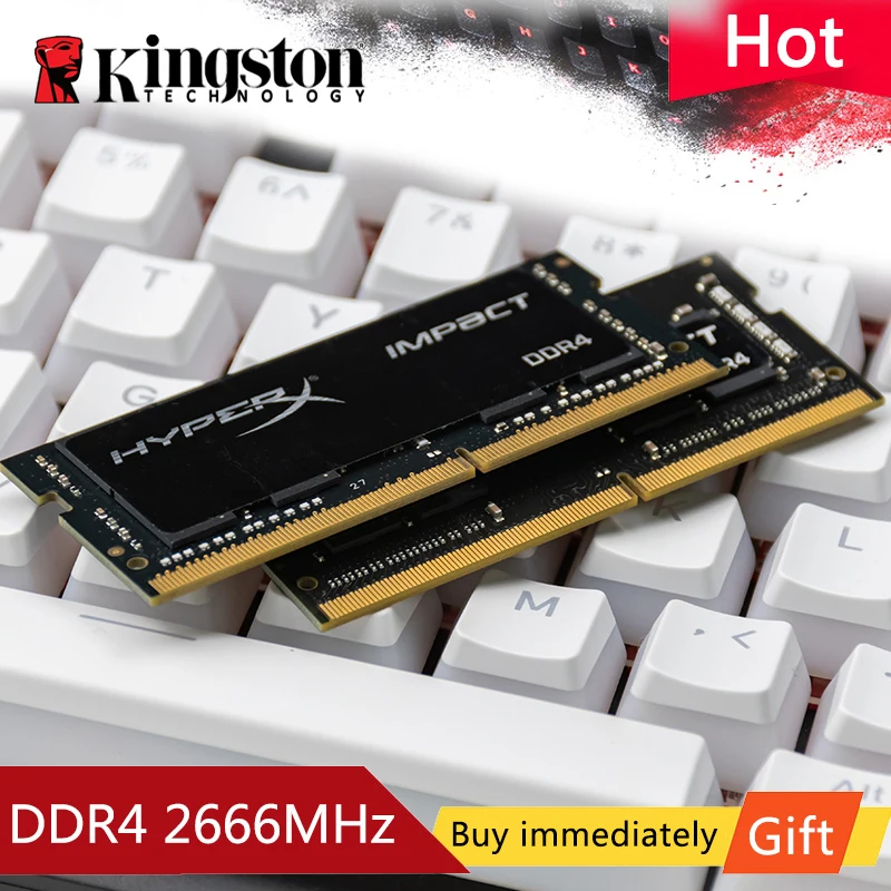 

Kingston HyperX Impact ram SODIMM DDR4 8gb 16gb 32gb 2400MHz 2666Mhz 3200MHz Gaming Memory 1.2V 260-Pin Memoria Ram for Notebook