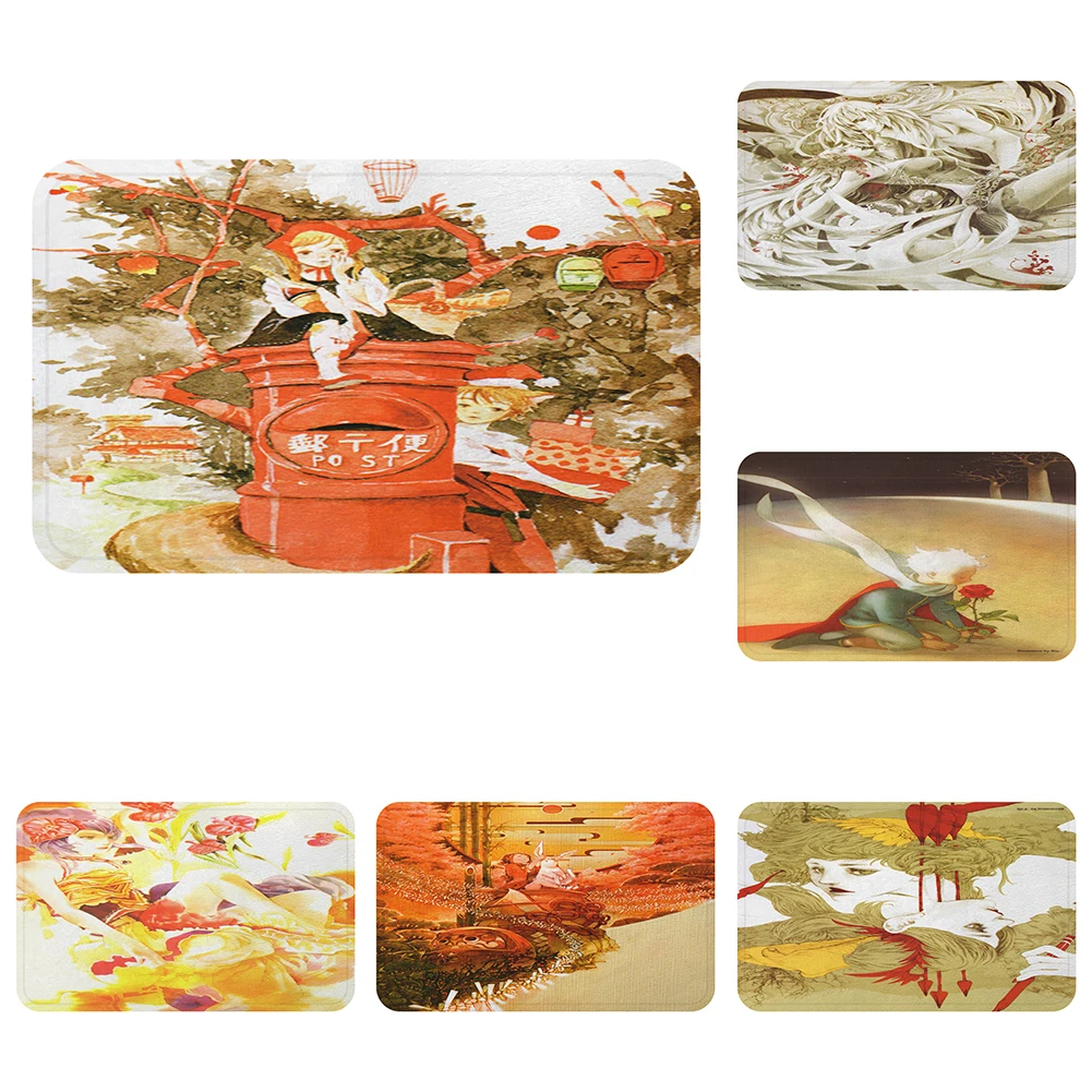 Маленький принц японская девушка аниме крутой коврик для ванной декоративные
