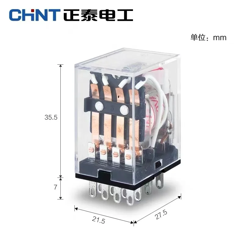 

Реле CHINT CHNT JZX-22F(D) 2Z3Z4Z DC24V220V с лампой MY2NJ HH52P Mini