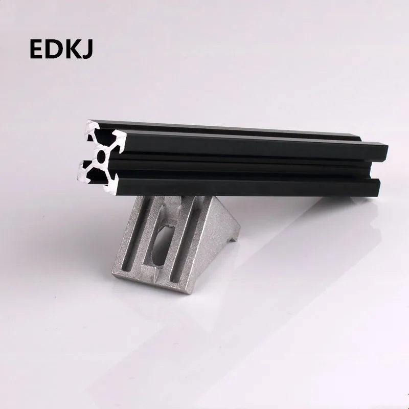 Алюминиевый профиль CNC 2020 черный экструзионный детали для 3D принтера