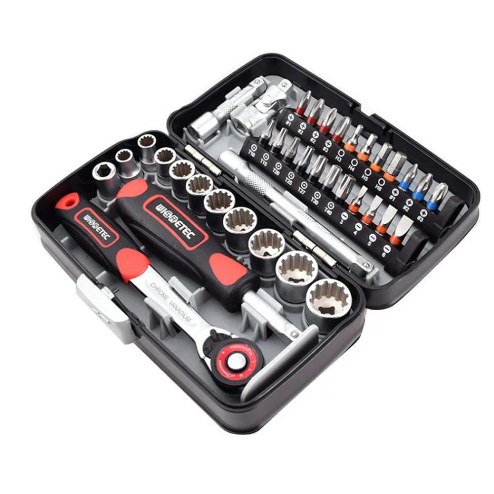 

38pcs Mini screwdriver Set Precision 1/4 Inch Socket Wrench Set Bits Tool Set Hand Tool Bicycle Repair and Maintenance