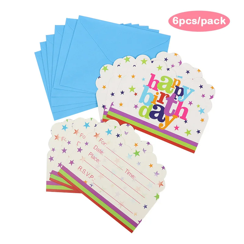 LINVIERLOVE счастливый день рождения тема красочные Lettle для детей одноразовая посуда