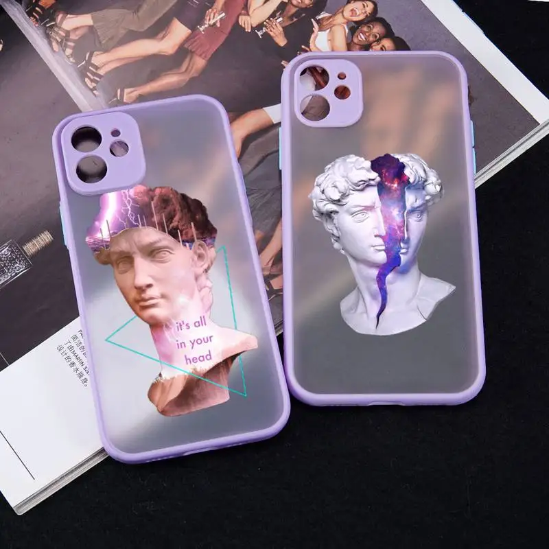 

Statue of david Art and Renaissance Phone Case matte transparent For iphone 7 8 11 12 13 plus mini x xs xr pro max cover