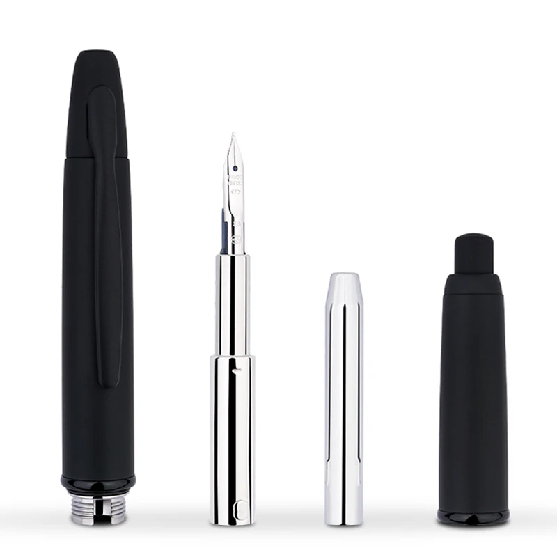 Пилот бесшаговый пресс ручка черный самурайский выдвижной 18K Золотой наконечник