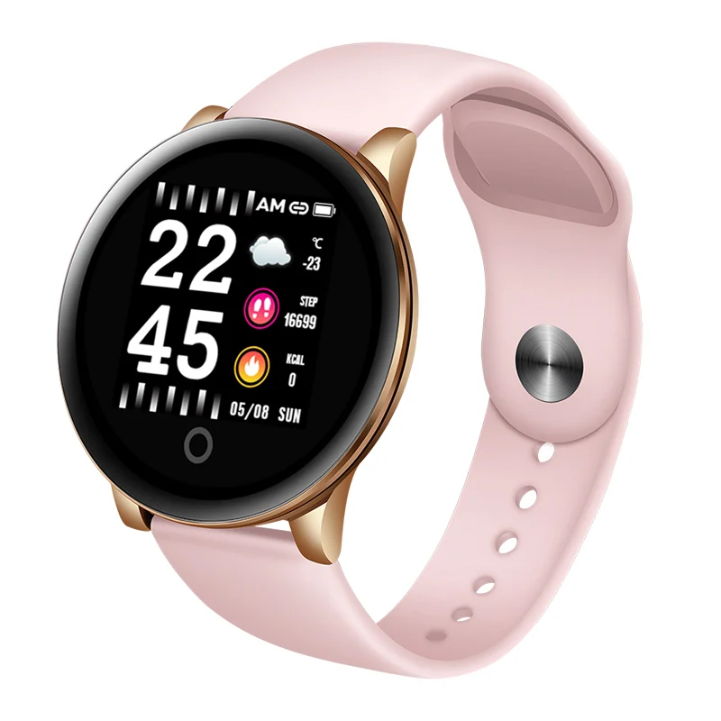Pink Reloj новые фитнес умные наручные часы для мужчин и женщин для iPhone устройство слежения за кровяным давлением шагомер часы smartwatch - Цвет: Pink