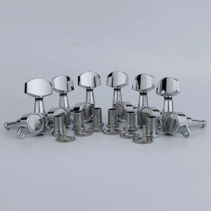 1 SET 3R3L Wilkinson WJN-01 Electric Guitar Machine Heads Tuners Silver Tuning Pegs | Спорт и развлечения