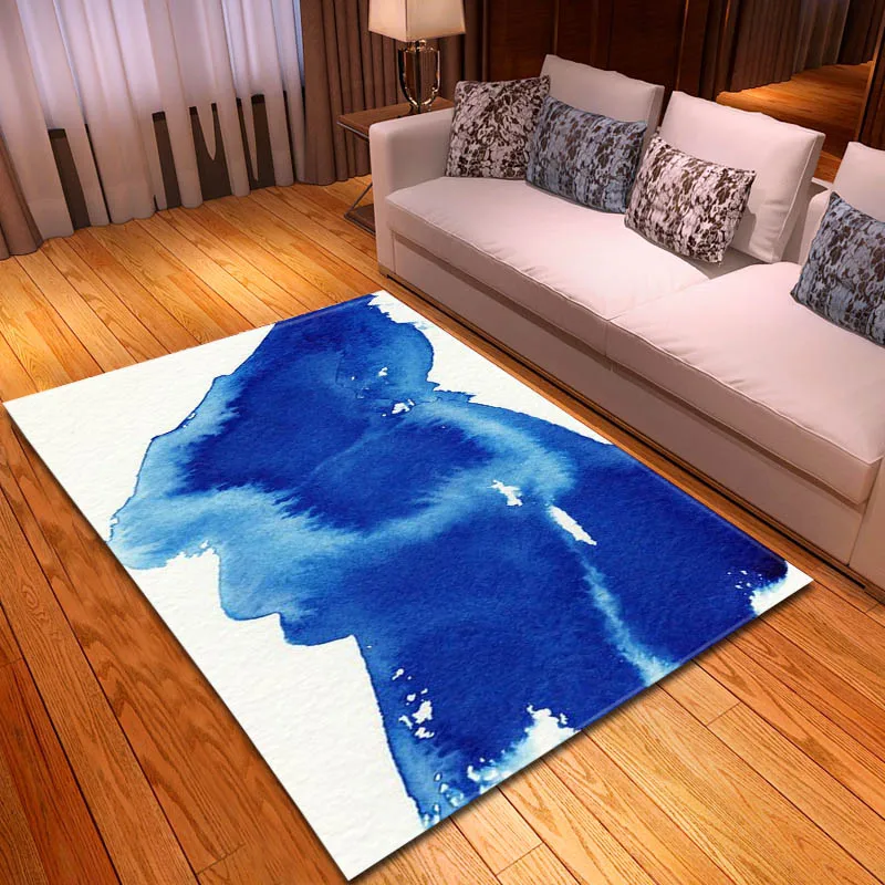 Современный простой домашний декор напольный коврик мягкая фланелевая