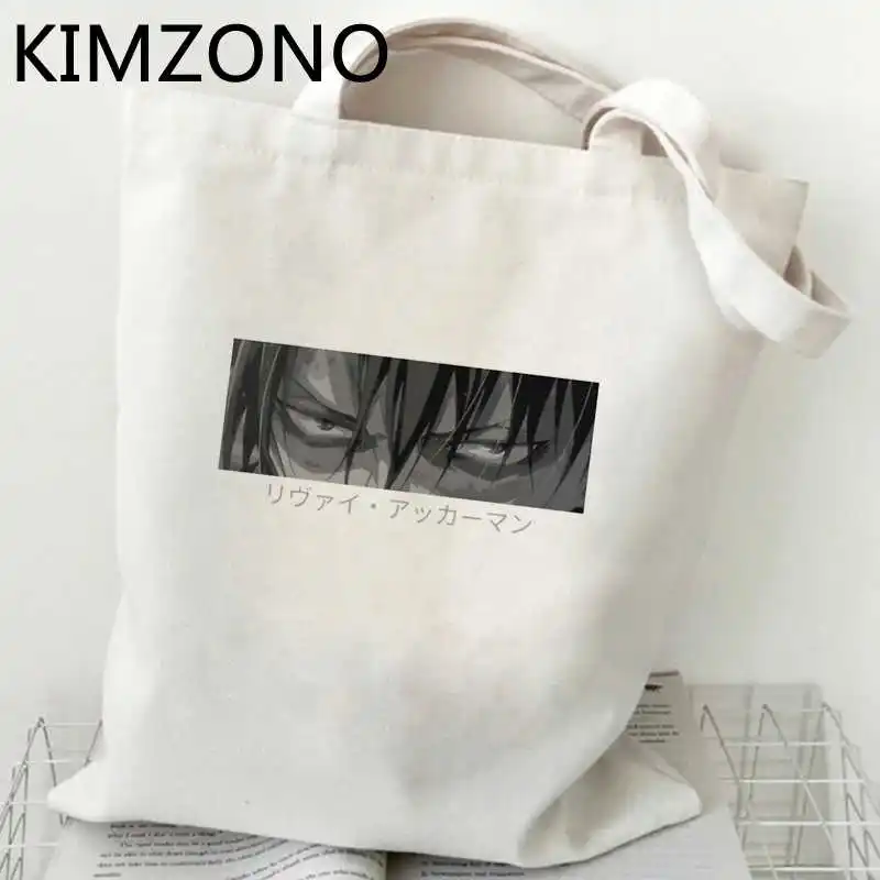 

Attack on Titan shopping bag shopper grocery bolso recycle bag eco canvas bag reusable ecobag reciclaje shoping sacolas