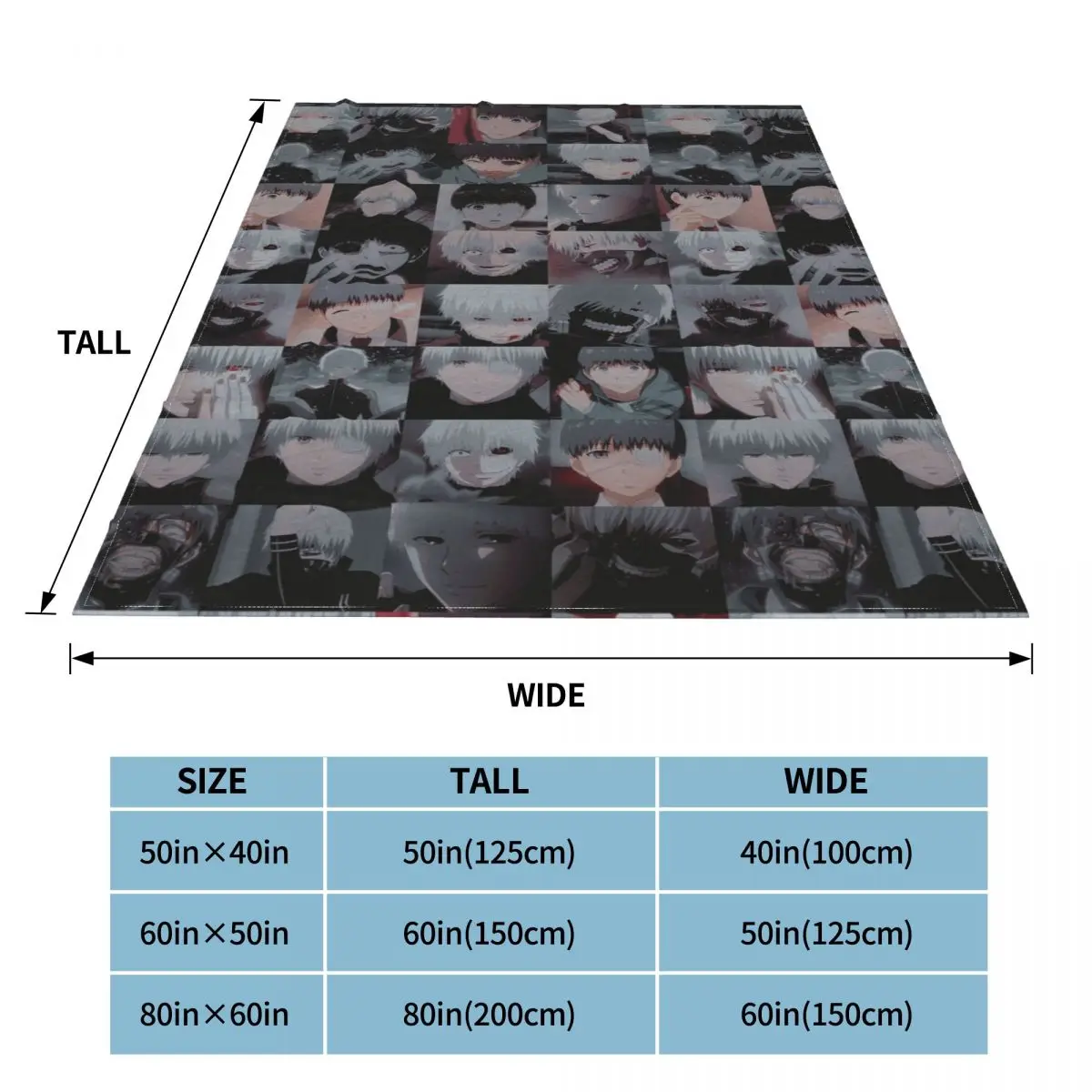 Пледы из Токийского Гуля канеки Кен коралловый флис плюшевые пледы японская
