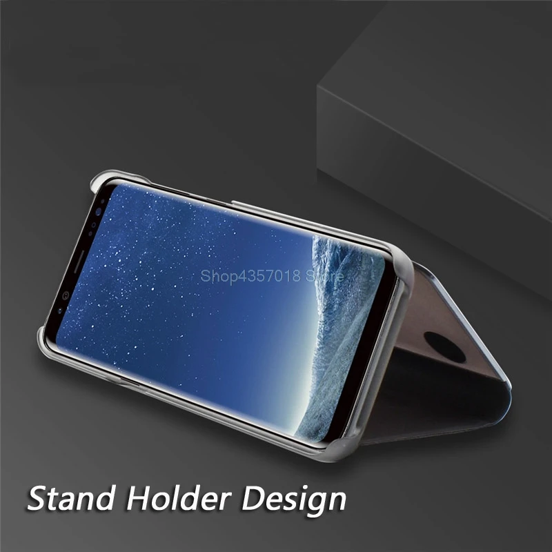 Для Samsung Galaxy A8 2018 A530 A530F SM-A530F a8 Plus SM-A730F SM-A730F/DS SM-A730W зеркало Смарт захлопывающийся