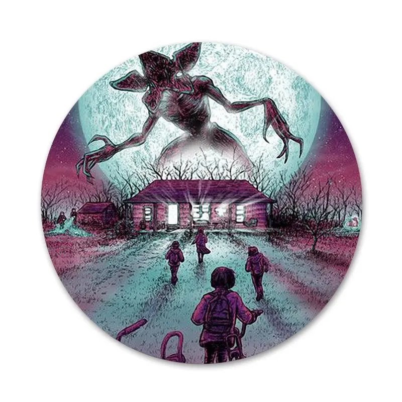 Очень странные дела демогоргон значок брошь заколка аксессуары для одежды