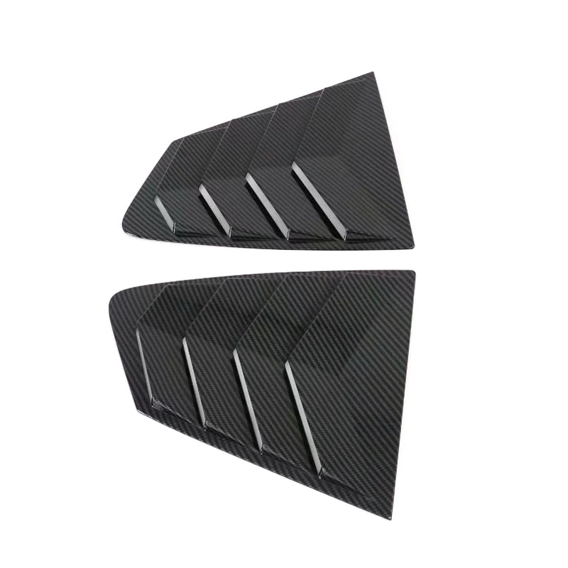 For Mazda 3 M3 Axela 2019 2020 Sedan Version ABS Carbon Tail Rear Window Louvers Shutters Cover Trim 2pcs Auto Car Accessories | Автомобили