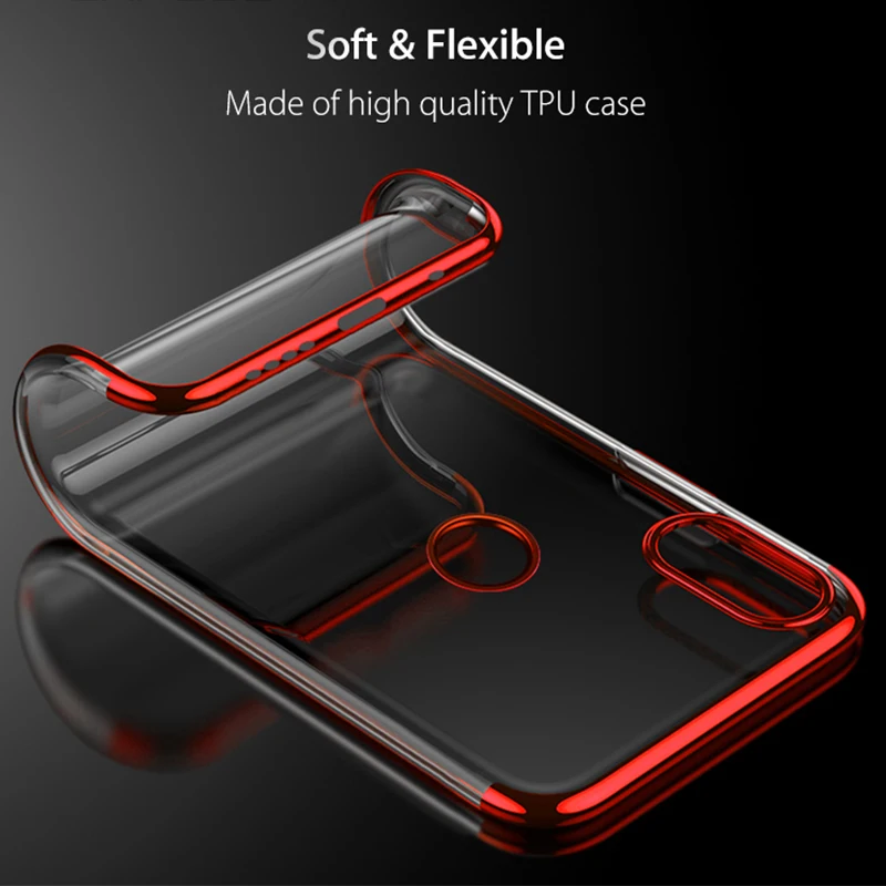 Прозрачный чехол с лазерным покрытием мягкий для XIAOMI Mi A3 A1 A2 9 10 Lite 8 SE Note Note10 из ТПУ