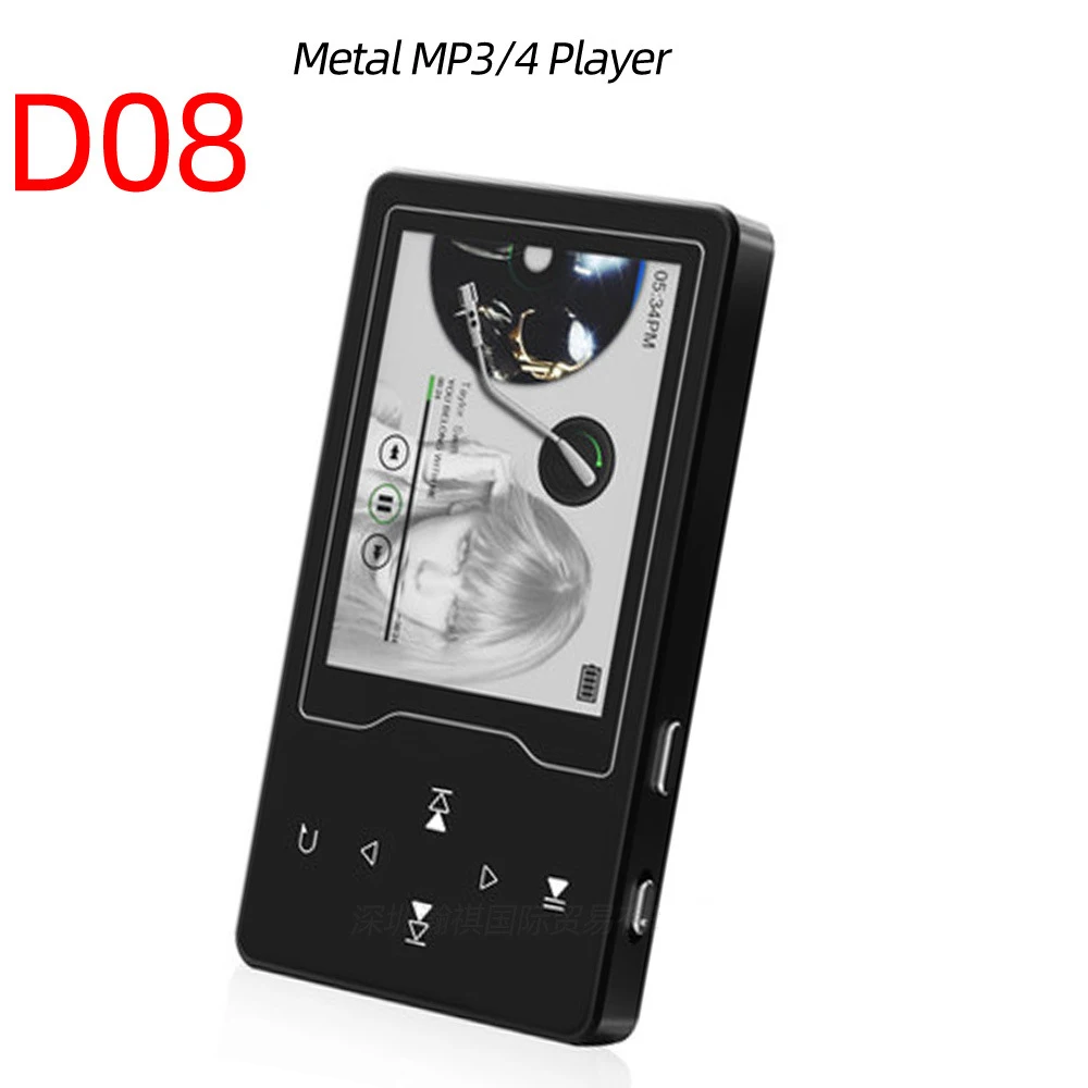 Портативный Bluetooth MP4 тонкий сенсорный экран MP5 Металл полный Формат Lossless