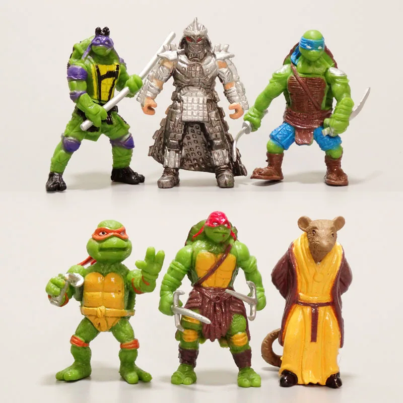 Набор игрушек 6 типов см из классического фильма Черепашки-ниндзя Рафаэль Donatello