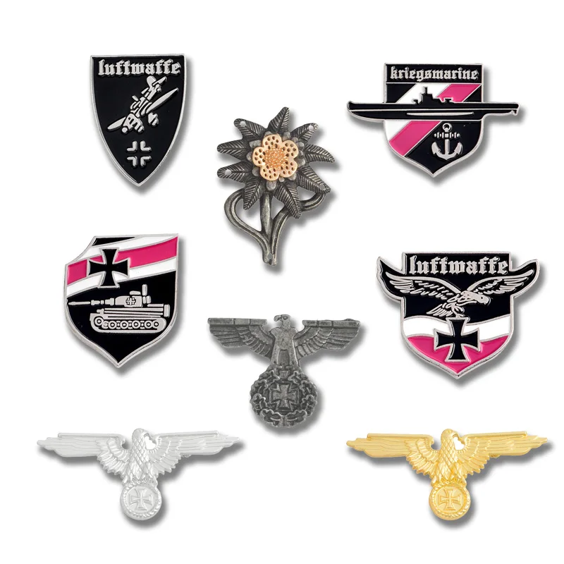 Значок в виде военно-воздушных сил немецкого флота эмалевая брошь летательного