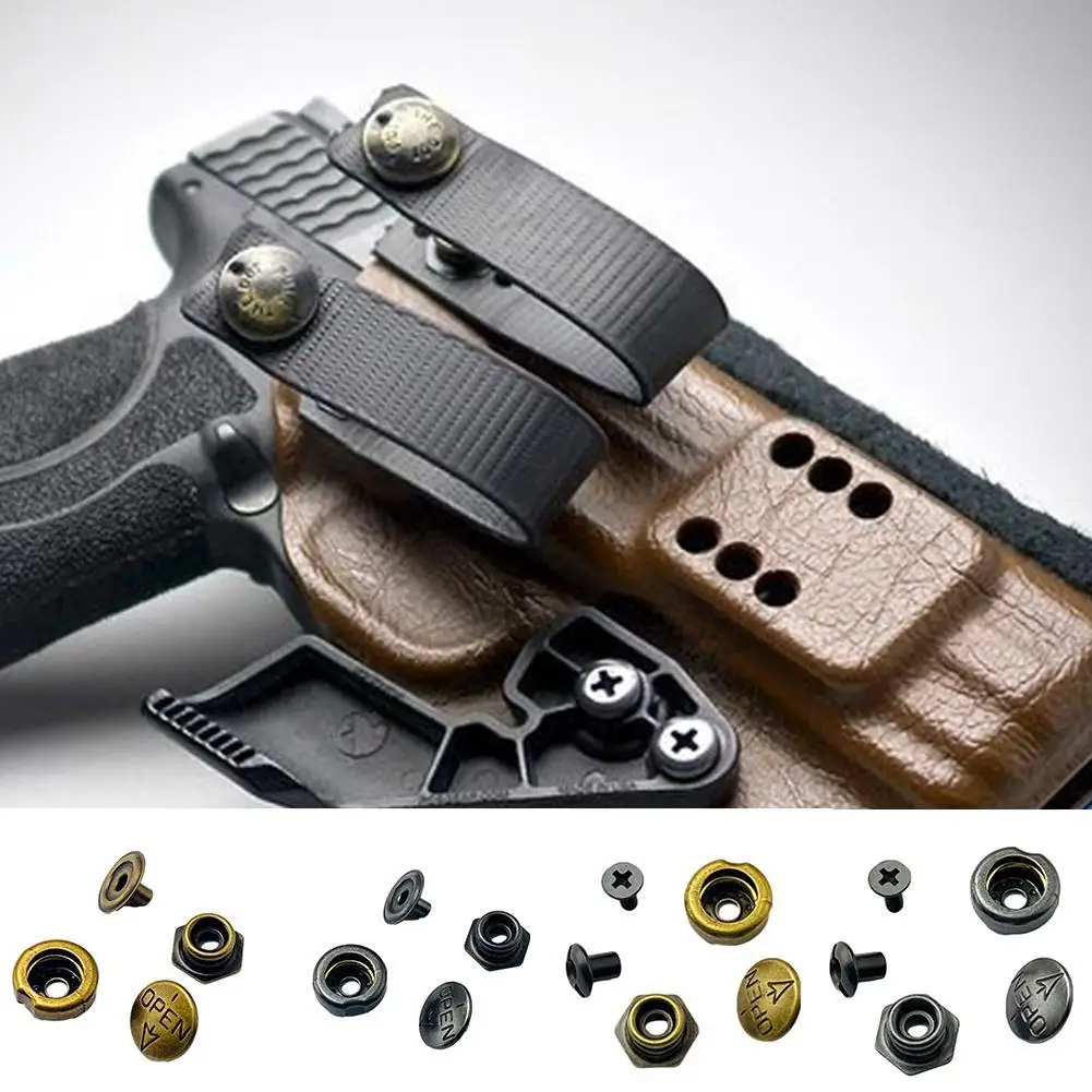 

1 Set Alloy Snap Button Screws Sewing Button Snap Fasteners Sheath Kit Hand DIY Eyelet For Scabbard Tool Holster Tool Setti I2K7