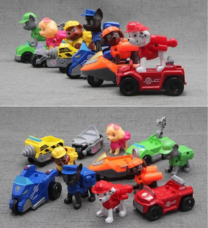 Новинка 6 шт. Щенячий патруль собака спасательный автомобиль игрушечный