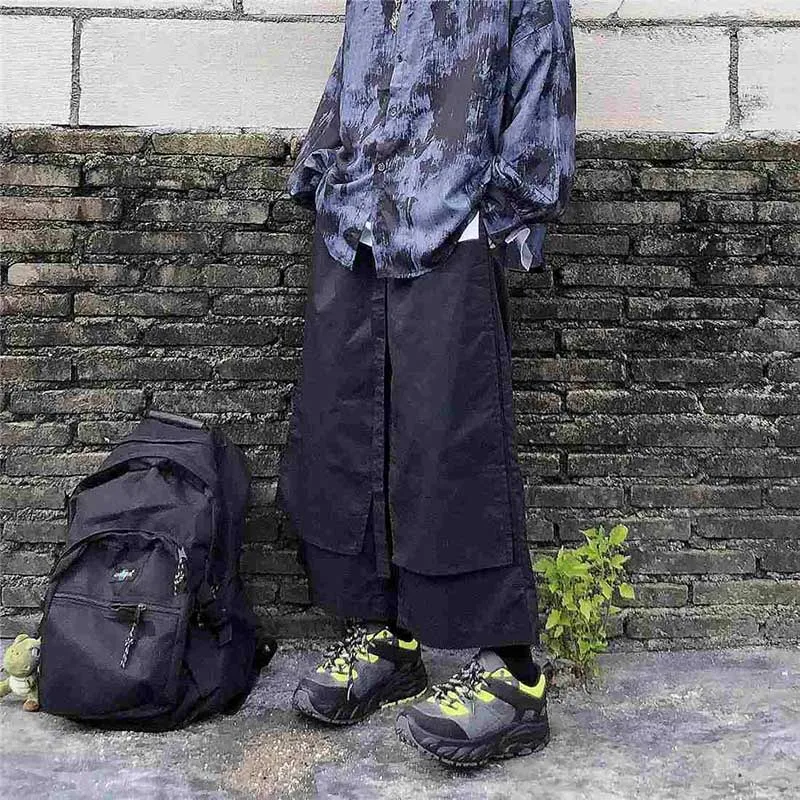 Кимоно NiceMix женское с широкими штанинами модная свободная уличная одежда в