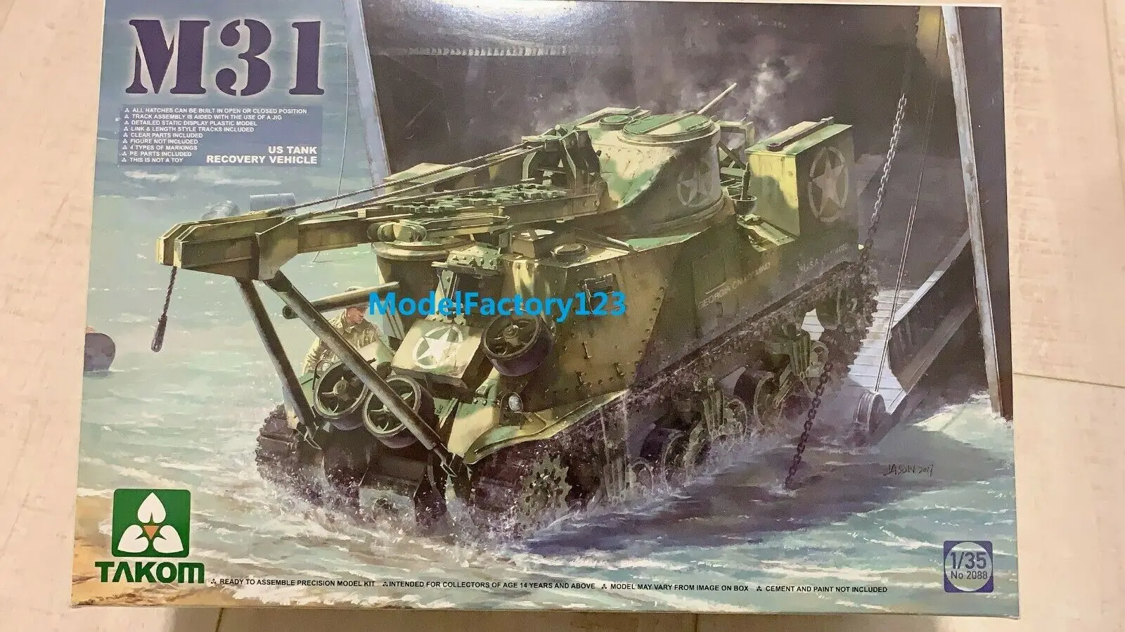 Набор моделей танка Takom 2088 1/35 US M31 | Игрушки и хобби