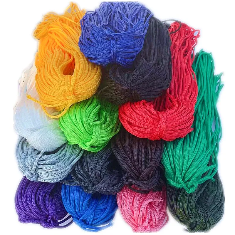 

4mm Portable Rope Soft Colored Nylon Hollow Braided Rope Packing Strap Harness Rope 100 Meters