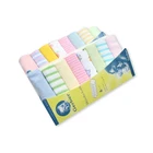 Полотенце детское мягкое Pudcoco, 8 шт., разные цвета