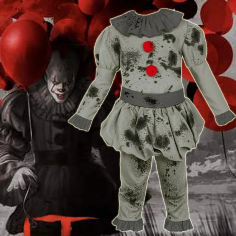Для маленьких мальчиков Джокера Костюмы Клоуна для косплея Маскировка детей