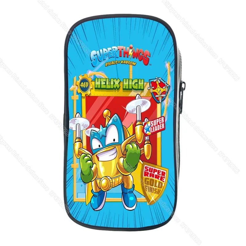 

Children Superthings Power Machines Pencil Case Boys Girls Kids Super Zings7 Pencil Box Students Cartoon Anime Stationery Bags