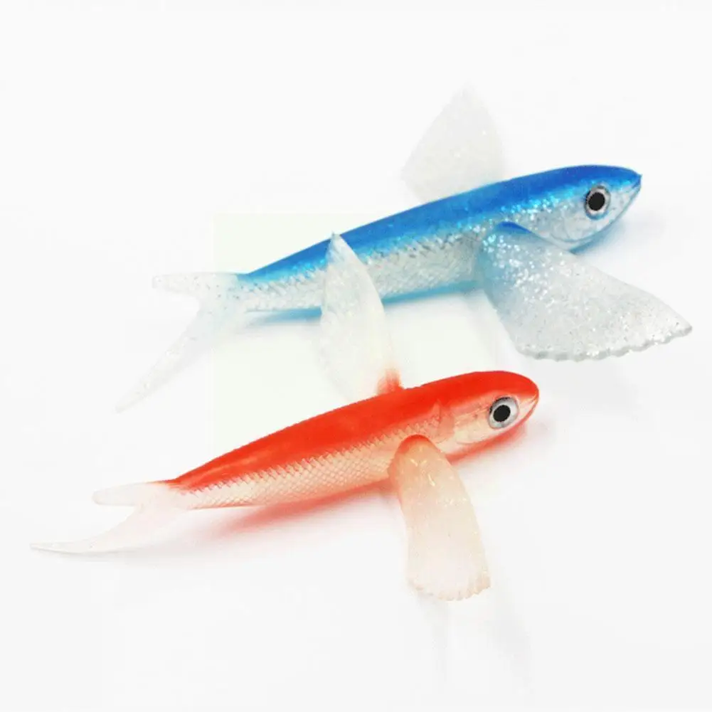 

21cm Bionic Flying Fish Pvc Saltwater Fishing Lure Sea Fish Soft Tuna Lure For Tuna Horse Mackerel Fish Fishing Accesso U1a1