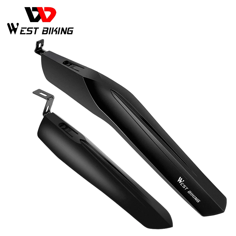 

WEST BIKING 2pcs Bike Mudguard Set 22-24 Inch MTB Bicycle Front Rear Fender Cycling Wheel Wings Mud Guard Mountain Bike Fender