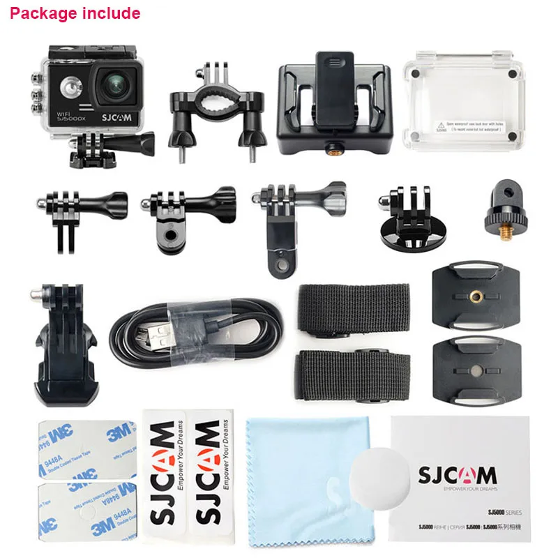 Оригинальная Экшн камера SJCAM SJ5000X Elite 4K Wi Fi погружение на 30 м водонепроницаемая 1080P