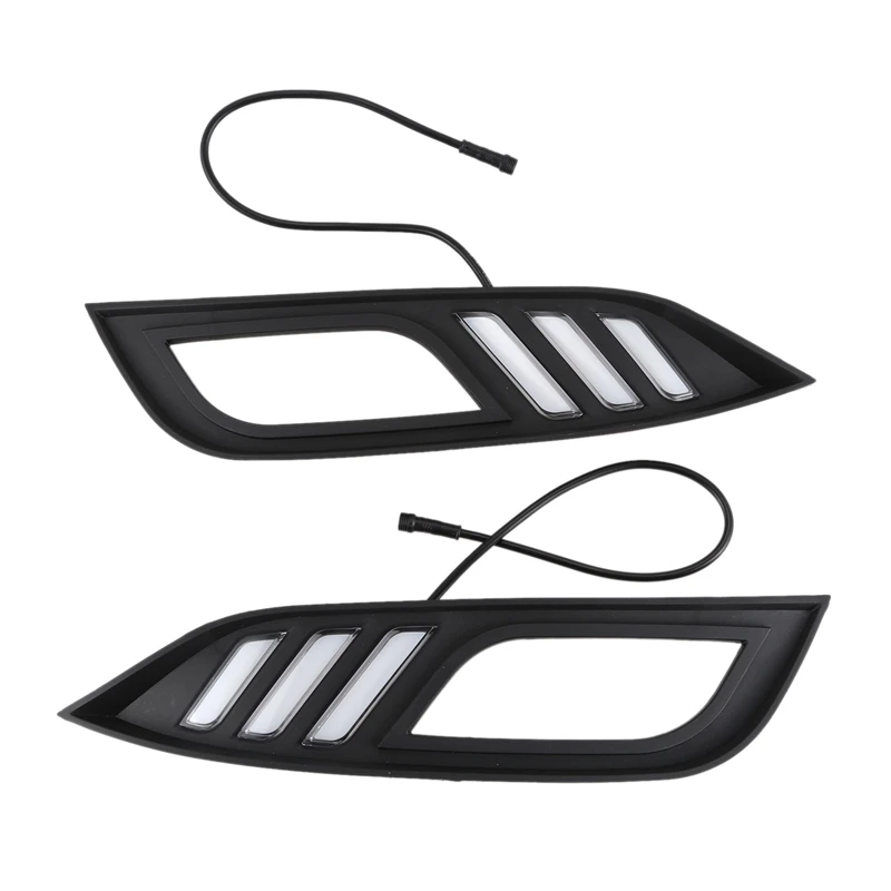 Дневные ходовые огни LED DRL с крышкой фары и желтым сигналом поворота для Kia K3 Cerato 2013 2014 2015 годов.