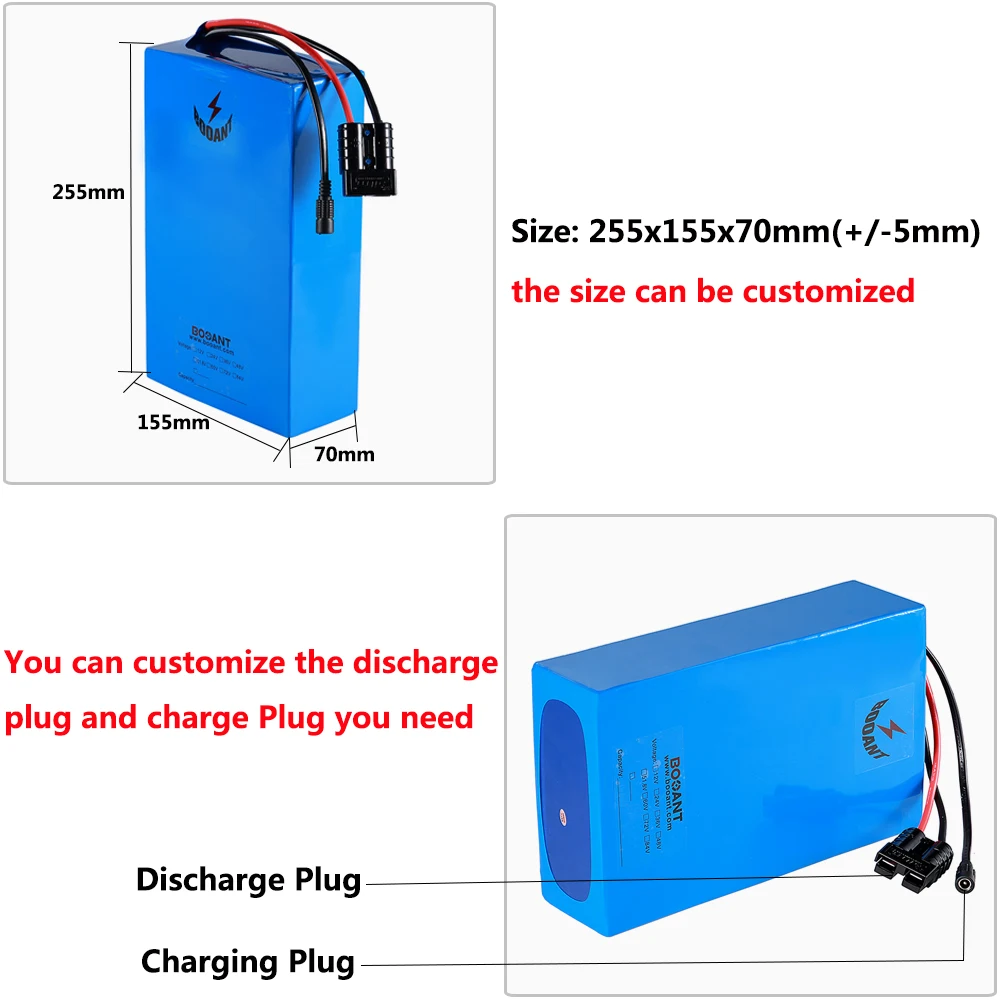13S 48V 20Ah 500W 1000W Аккумуляторная батарея 18650 48V 20Ah 750W 1500W электрический велосипед литий-ионный аккумулятор с 5А зарядным устройством