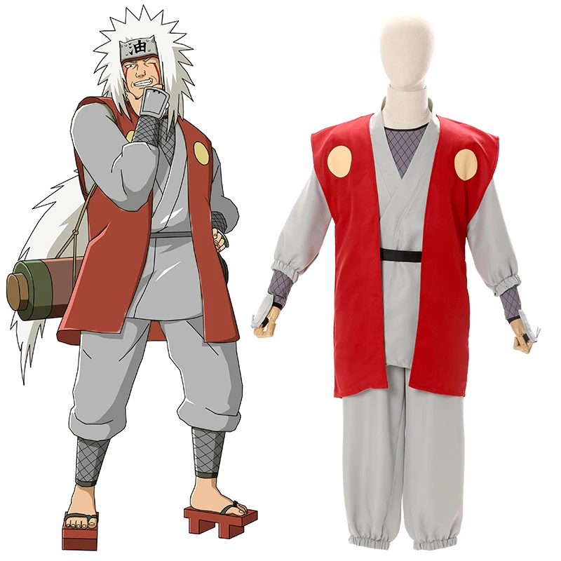 Аниме Костюмы для косплея Джирайя карнавальный костюм Кимоно Карнавальный на