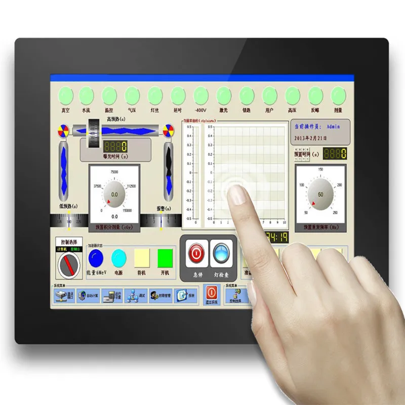 

15" touch industrial panel pc OEM AIO PC slim design CPU all in one embedded computer