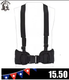 koozie военный Molle мини JPC Тактический Жилет Охотничий Открытый регулируемый пояс журнал орнамент кулон США