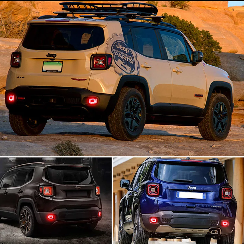 IJDM 3D оптический Красный Светодиодный отражатель заднего бампера задние