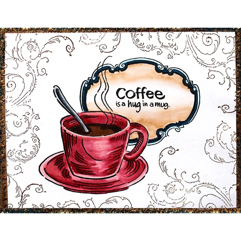 Чашка кофе с прозрачным тиснением жизни один глоток за раз и оставайтесь